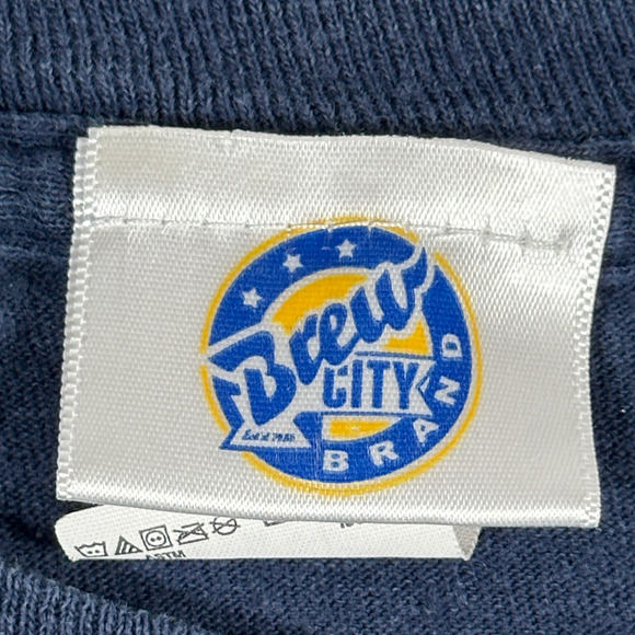 Busch Light Shirt Adult MEDIUM Blue Beer Domestic Brew City Brand - Picture 4 of 7